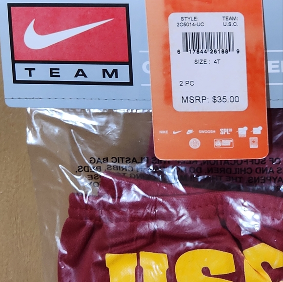 USC TROJANS NIKE HIGH QUALITY STITCHED TODDLER CHEERLEADER DRESS SET - Picture 9 of 10